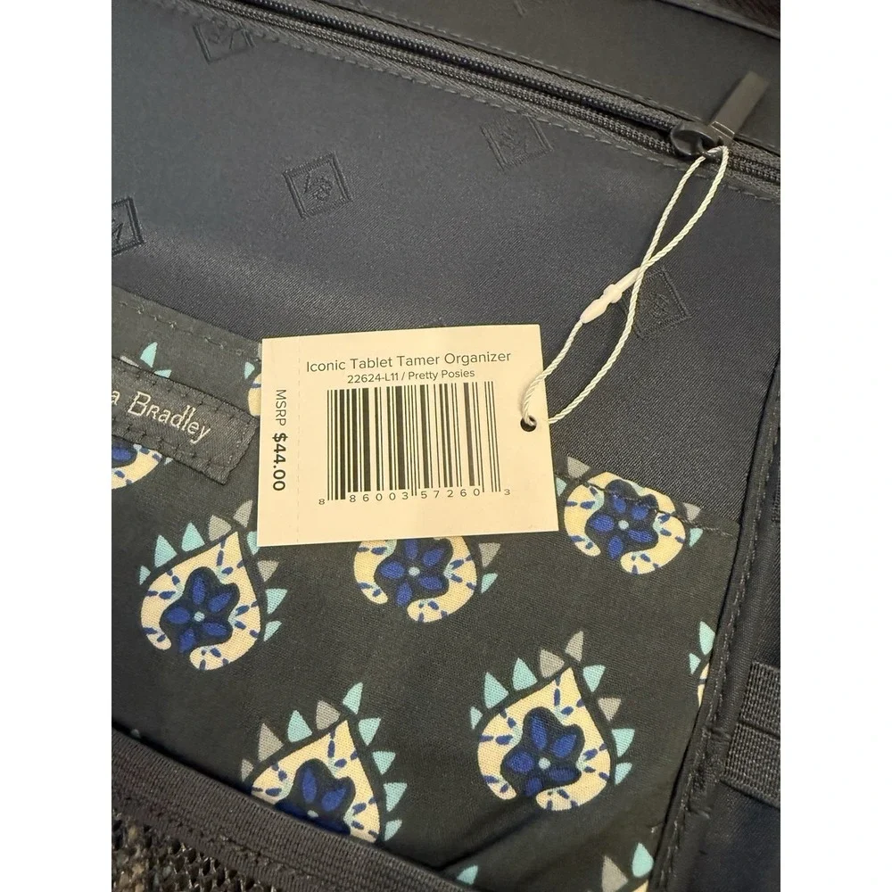 NWT Vera‎ Bradley Laptop Organizer In Pretty Posies 14x11